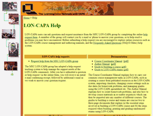 Tablet Screenshot of help.lon-capa.org