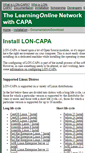 Mobile Screenshot of install.lon-capa.org