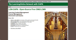 Desktop Screenshot of lon-capa.org